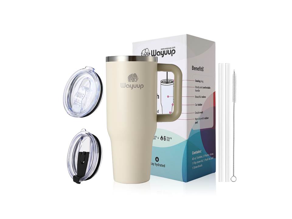 Wayuup - Mammoth 40oz Tumbler Color Bone - CUSTOM