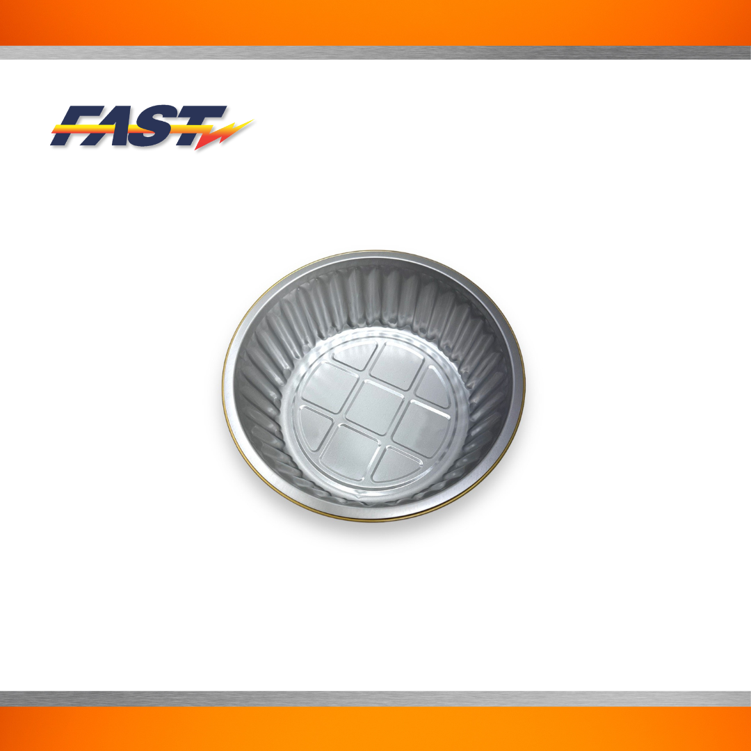 Gold Aluminum Round Container with Plastic Lid 3"