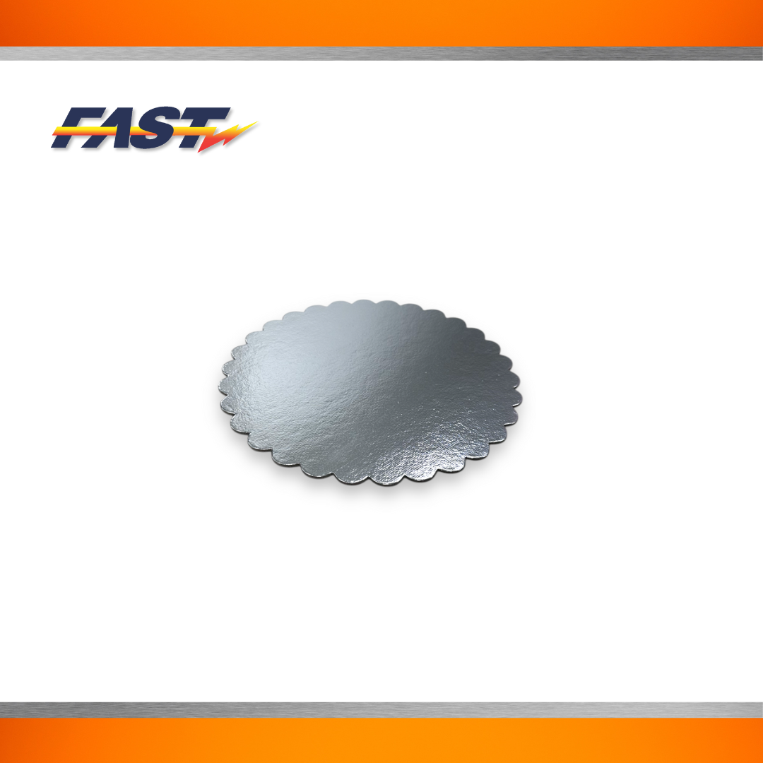 Round Silver Card Board 12 IN (20 Units / Pack)